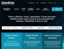 Tablet Screenshot of globaldots.com